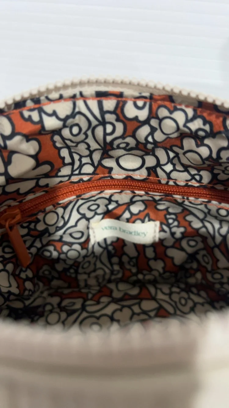 Vera Bradley Beige Quilted Crossbody Bag Small
